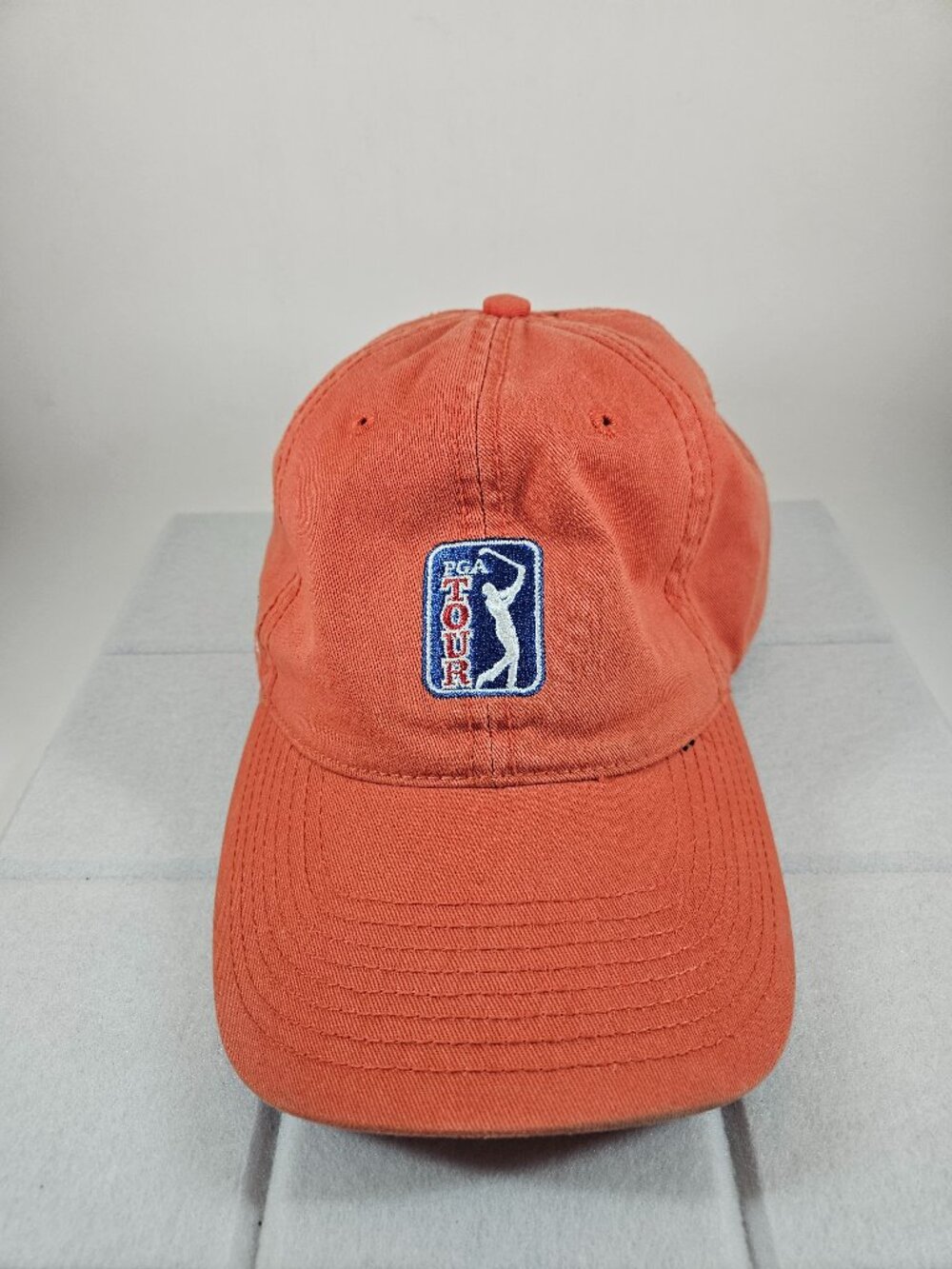 Cingular PGA Tour Golf Cap Orange Relaxed-Fit Strapback OSFM Hat by The Game